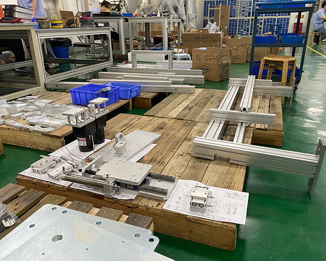 Unfinished assembly area